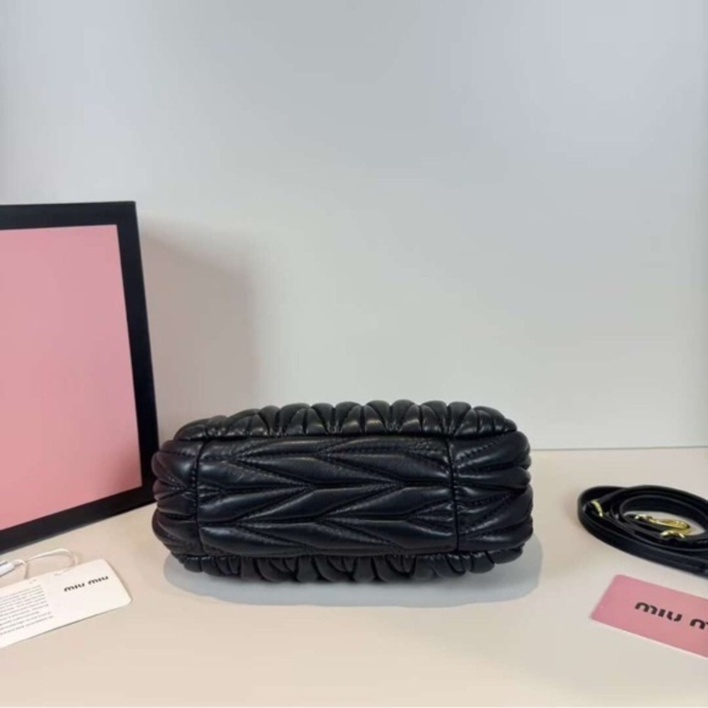 Miu Miu Arcadie Matelassé Nappa Leather Bag - Picture 3 of 4